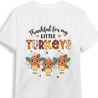 Personalized Fall Thanksgiving Gift For Grandma Little Turkeys Shirt - Hoodie - Sweatshirt 28426 thumb 1