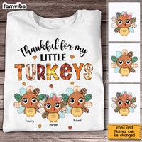 Personalized Fall Thanksgiving Gift For Grandma Little Turkeys Shirt - Hoodie - Sweatshirt 28426 thumb 1