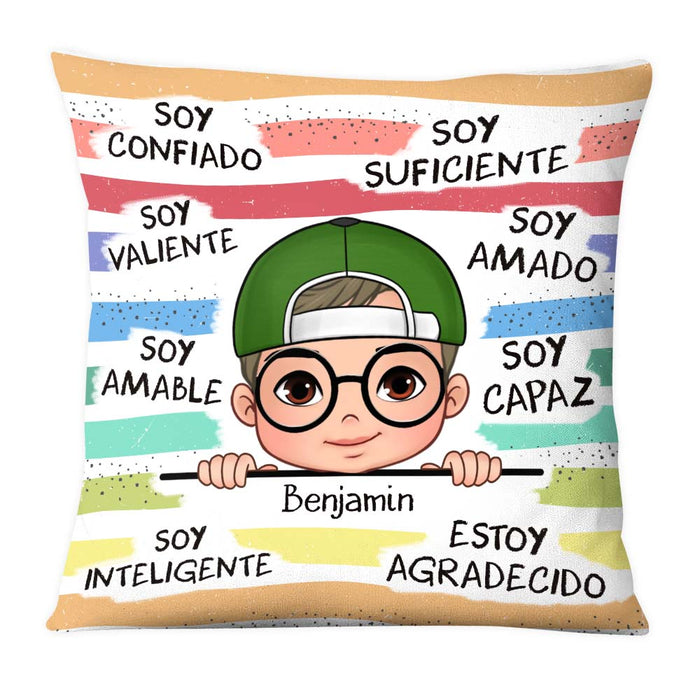 Personalized Gifts For Grandson Spanish Soy Amable Pillow 28429 1