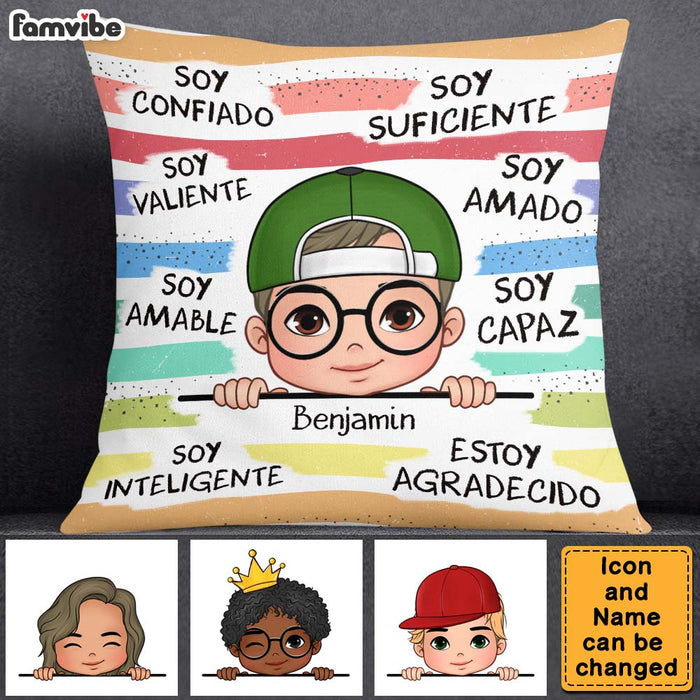 Personalized Gifts For Grandson Spanish Soy Amable Pillow 28429 1