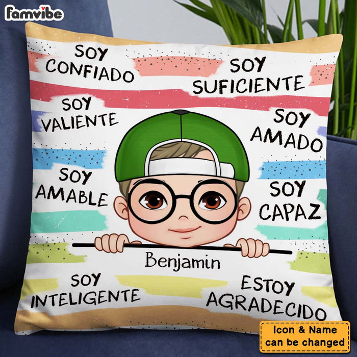 Personalized Gifts For Grandson Spanish Soy Amable Pillow 28429 1