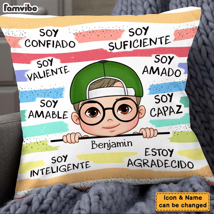 Personalized Gifts For Grandson Spanish Soy Amable Pillow 28429 1