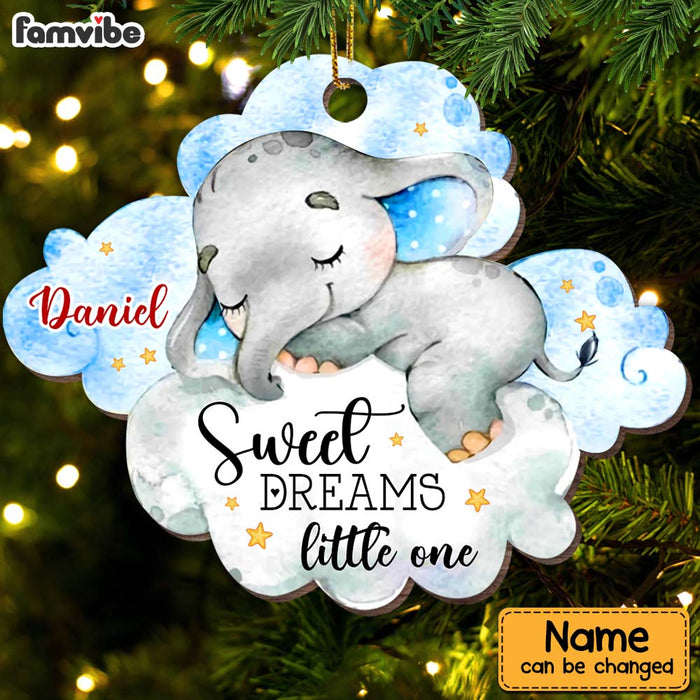 Personalized Christmas Gift For Newborn Baby Sweet Dreams Little One Ornament 28439 1