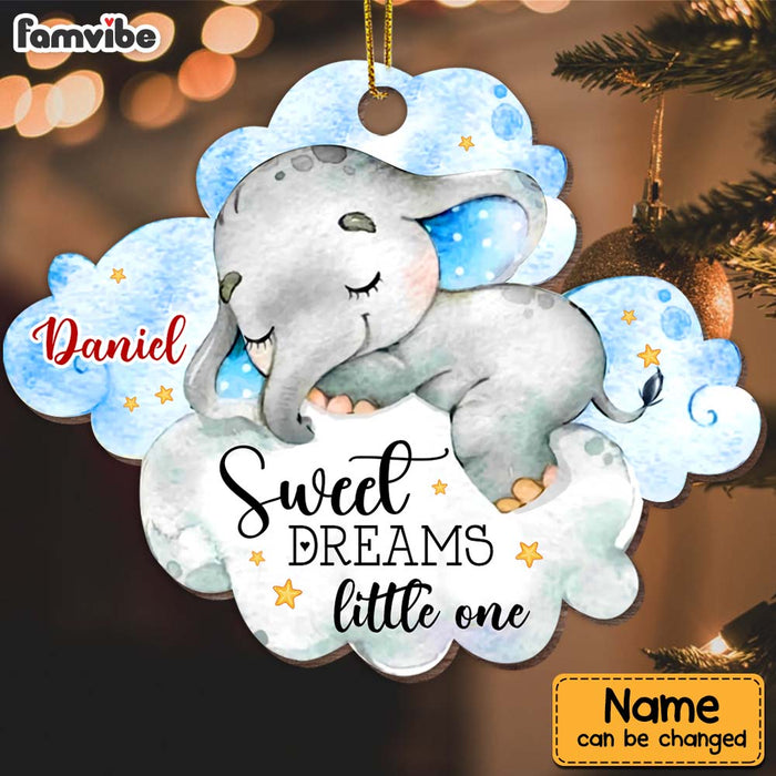 Personalized Christmas Gift For Newborn Baby Sweet Dreams Little One Ornament 28439 1