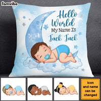 Personalized Hello World My Name Is Baby Pillow 28440 thumb 1