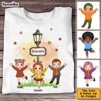 Personalized Gift For Grandma Kids Dancing Fall Theme Shirt - Hoodie - Sweatshirt 28444 thumb 1