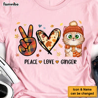 Personalized Gift For Cat Lovers Peace Love Fall Season Shirt - Hoodie - Sweatshirt 28445 thumb 1