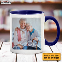 Personalized Gift For Old Friend Swirl Heart Upload Photo Gallery Mug 28447 thumb 1