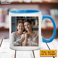 Personalized Gift For Daughter Swirl Heart Upload Photo Gallery Mug 28448 thumb 1