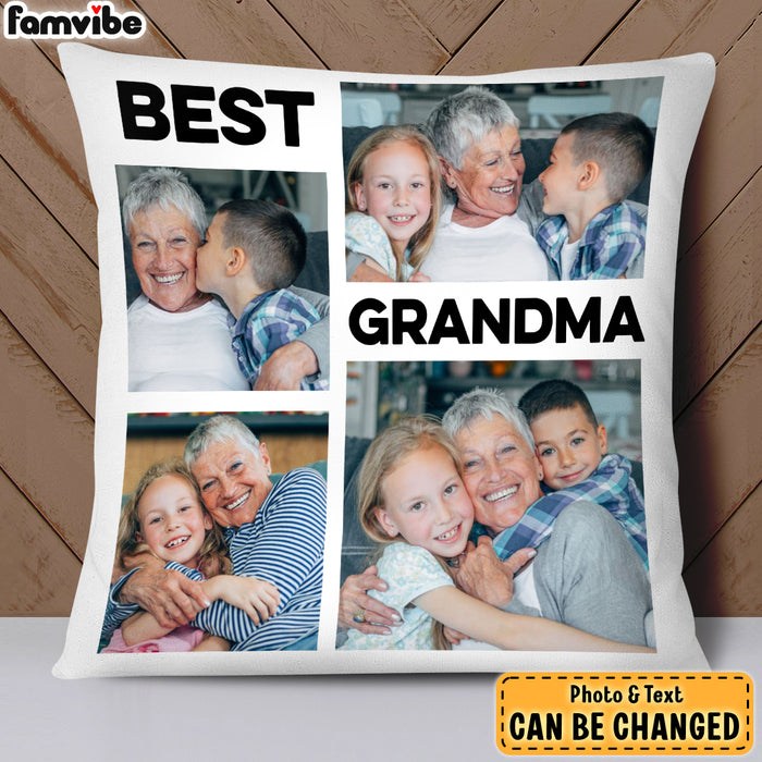 Personalized Gift For Grandma Upload Photo Gallery Pillow 28451 1