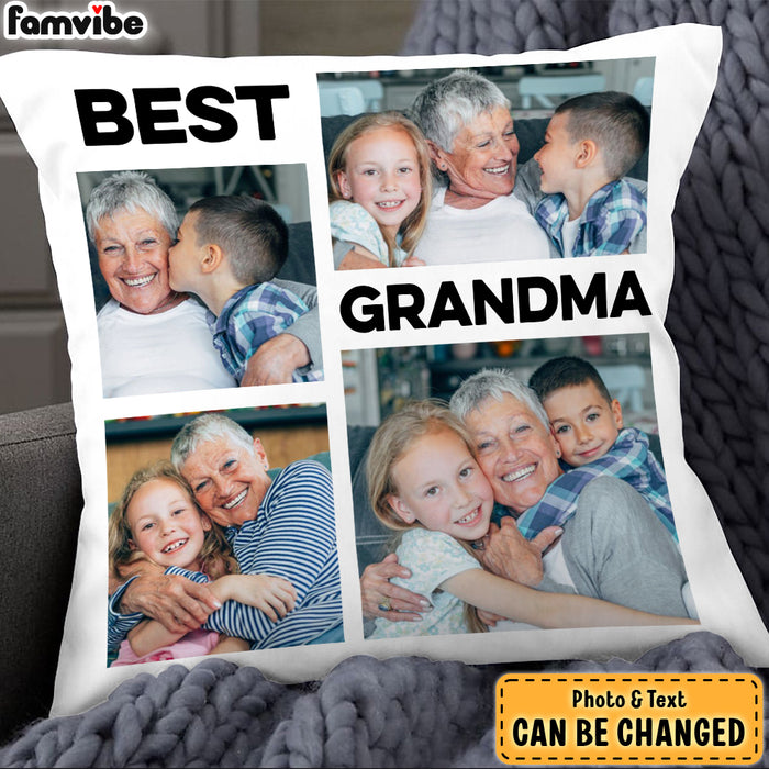 Personalized Gift For Grandma Upload Photo Gallery Pillow 28451 1