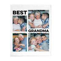 Personalized Gift For Grandma Upload Photo Gallery Blanket 28452 thumb 1