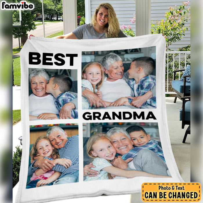 Personalized Gift For Grandma Upload Photo Gallery Blanket 28452 1