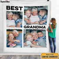 Personalized Gift For Grandma Upload Photo Gallery Blanket 28452 thumb 1