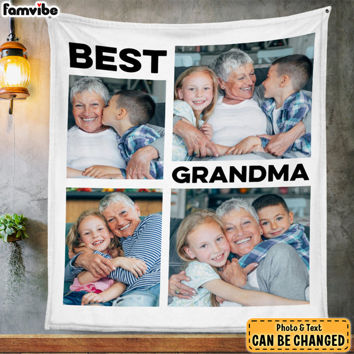 Personalized Gift For Grandma Upload Photo Gallery Blanket 28452 1