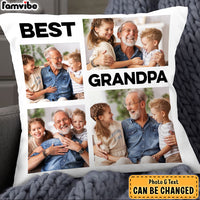 Personalized Gift For Grandpa Upload Photo Gallery Pillow 28453 thumb 1