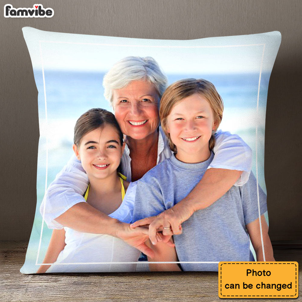Personalized Gift For Grandma Upload Photo Gallery Pillow 28455 Primary Mockup