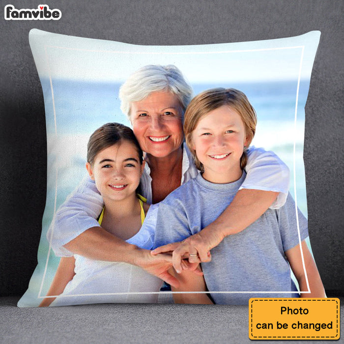 Personalized Gift For Grandma Upload Photo Gallery Pillow 28455 1