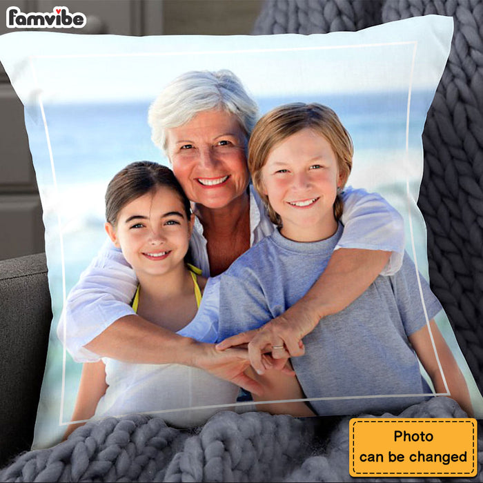 Personalized Gift For Grandma Upload Photo Gallery Pillow 28455 1