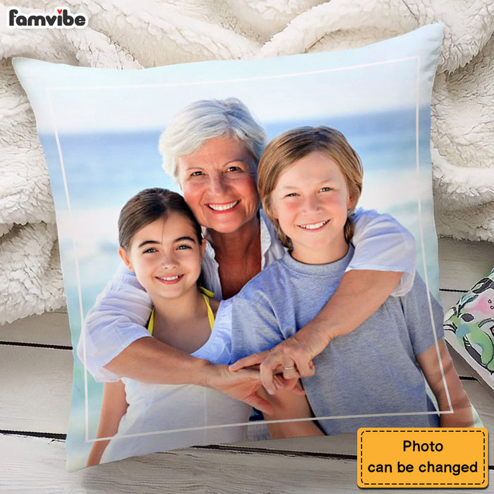 Personalized Gift For Grandma Upload Photo Gallery Pillow 28455 1