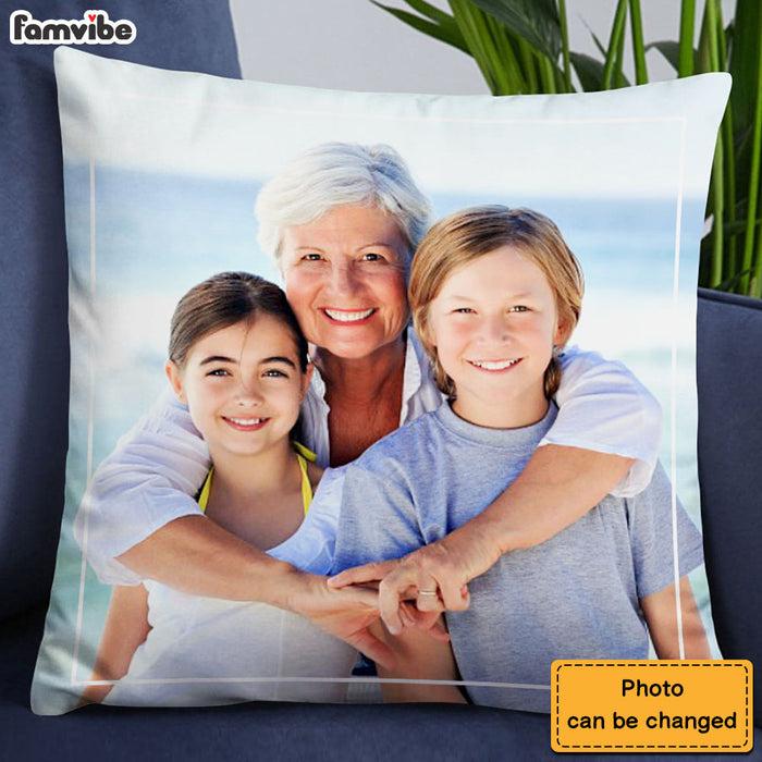 Personalized Gift For Grandma Upload Photo Gallery Pillow 28455 1