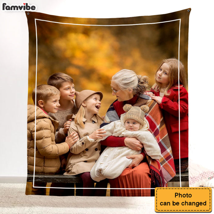 Personalized Gift For Grandma Upload Photo Gallery Blanket 28456 1