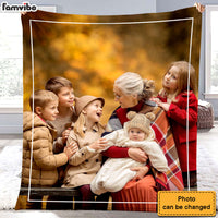 Personalized Gift For Grandma Upload Photo Gallery Blanket 28456 thumb 1