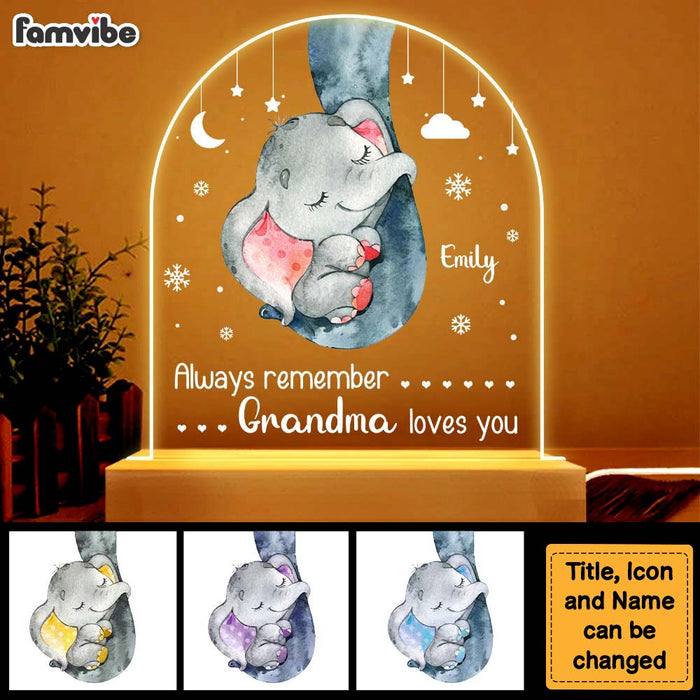 Personalized Always Remember Love You Baby Plaque LED Lamp Night Light 28459 1