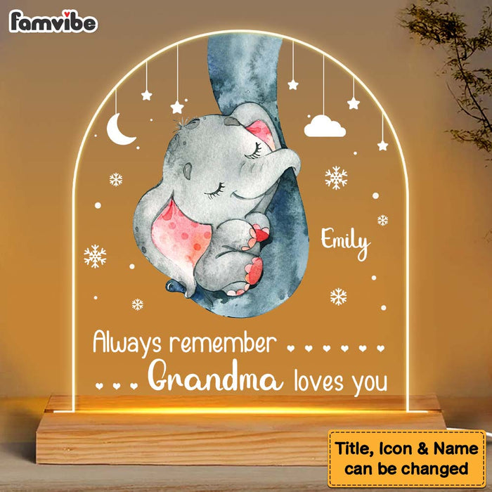Personalized Always Remember Love You Baby Plaque LED Lamp Night Light 28459 1