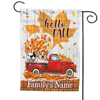 Personalized Fall Gift For Family Custom Dogs Flag 28463 thumb 1