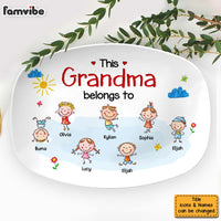 Personalized This Grandma Belongs To Plate 28465 thumb 1