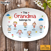 Personalized This Grandma Belongs To Plate 28465 thumb 1