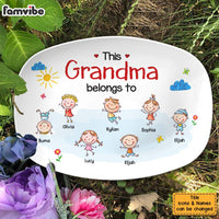 Personalized This Grandma Belongs To Plate 28465 thumb 1