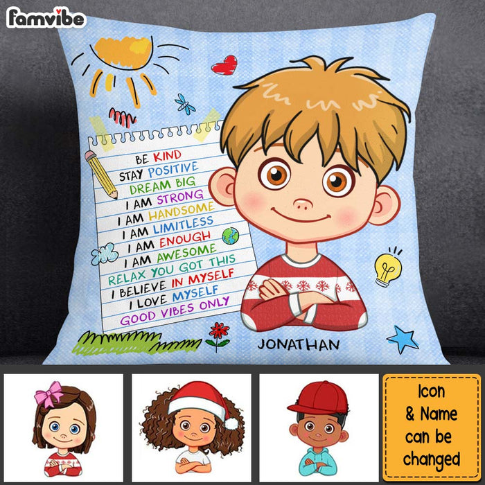 Personalized Birthday Gift For Grandson Affirmation Pillow 28466 1