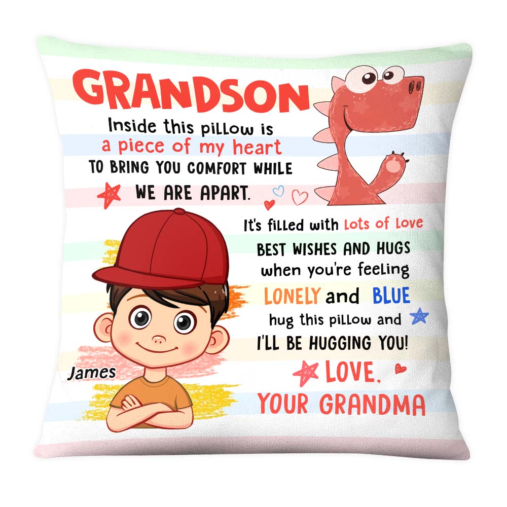 Personalized Gift For Grandson Inside This Pillow 28468 Primary Mockup