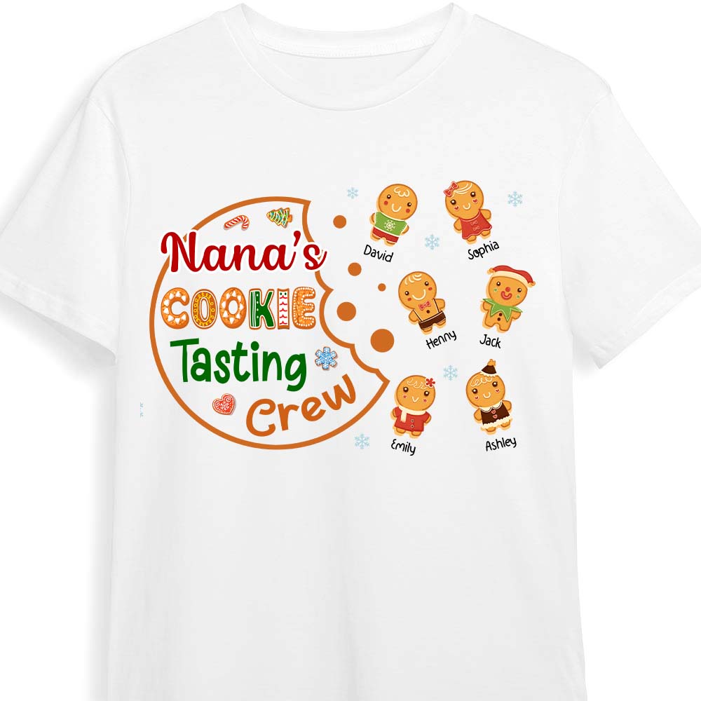 Personalized Cookie Grandma Gingerbread Christmas Shirt Hoodie Sweatshirt 28474 Primary Mockup