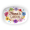 Personalized Birthday Gift For Grandma Nana's Flower Garden Plate 28475 1