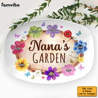Personalized Birthday Gift For Grandma Nana's Flower Garden Plate 28475 thumb 1