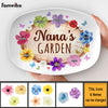 Personalized Birthday Gift For Grandma Nana's Flower Garden Plate 28475 1