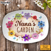 Personalized Birthday Gift For Grandma Nana's Flower Garden Plate 28475 1