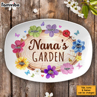 Personalized Birthday Gift For Grandma Nana's Flower Garden Plate 28475 thumb 1