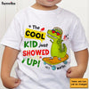 Personalized Gifts For Grandson The Cool Kid Dinosaur Kid T Shirt 28476 1