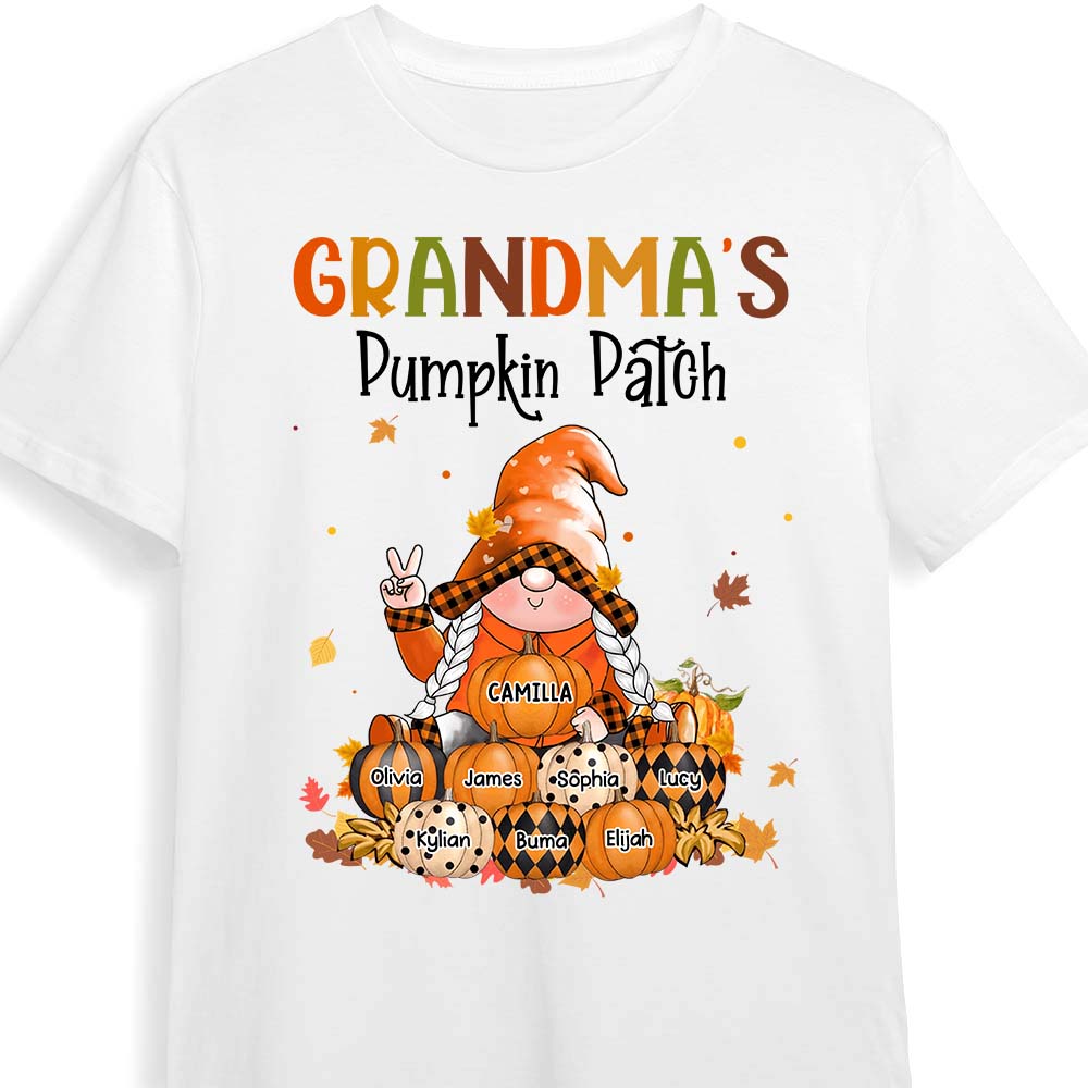 Personalized Autumn Gift For Grandma Pumpkin Patch Shirt Hoodie Sweatshirt 28477 Primary Mockup
