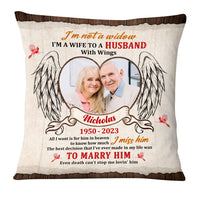 Personalized Memorial Gift For Wife Loss Husband Cardinal Christmas Pillow 28480 thumb 1