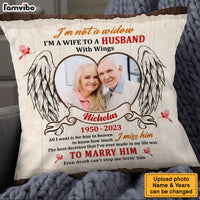 Personalized Memorial Gift For Wife Loss Husband Cardinal Christmas Pillow 28480 thumb 1