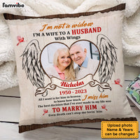 Personalized Memorial Gift For Wife Loss Husband Cardinal Christmas Pillow 28480 thumb 1