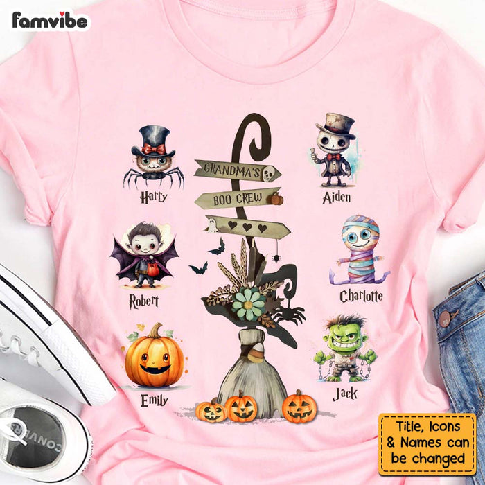 Personalized Gift For Grandma Nana Halloween Boo Crew Shirt - Hoodie - Sweatshirt 28482 1