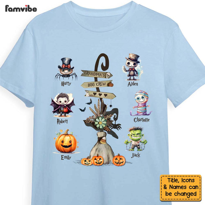 Personalized Gift For Grandma Nana Halloween Boo Crew Shirt - Hoodie - Sweatshirt 28482 1