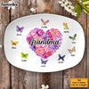 Personalized Birthday Gift For Grandma Colorful Butterfly And Flower Plate 28485 1