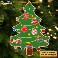 Personalized Gift For Grandma Christmas Balls On Pine Tree Ornament 28486 thumb 1